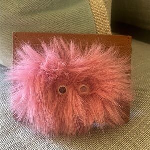 Pink Fluffy Card Holder